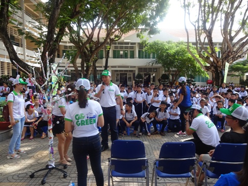 Go Green day at Trung Vuong primary school